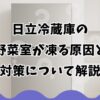日立冷蔵庫の野菜室が凍る原因と対策について解説