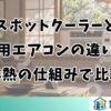 スポットクーラーと窓用エアコンの違いを排熱の仕組みで比較