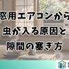 窓用エアコンから虫が入る原因と隙間の塞ぎ方
